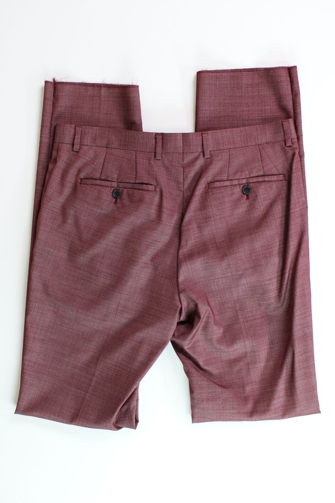 John Varvatos Star USA Mens Street Tic Weave Slim Fit Dress Pants Size 32 Red