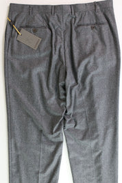Canali Mens Lightweight Flannel Classic Fit Trousers Dress Pants Size 36 Grey