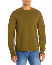 FRAME Mens Duo Fold Long Sleeve Crewneck Tee Shirt 2XL XXL Rifle Green