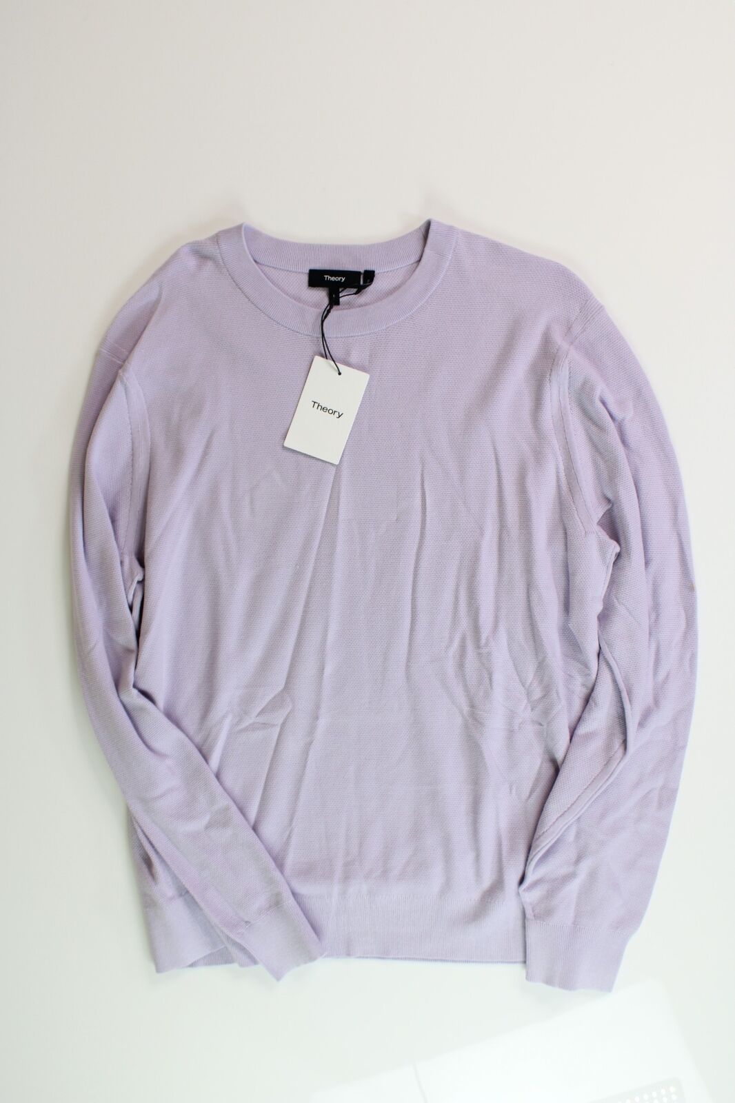 Theory Mens Riland Crewneck Sweater 2XL XXL Misty Haze Purple