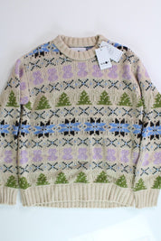 NN07 Mens Stein Holiday Thick Wool Crewneck Sweater Medium