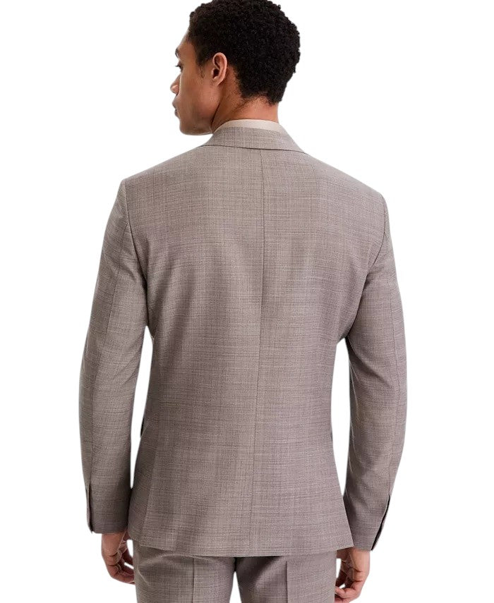 Calvin Klein Mens Slim fit Sport Coat Blazer 42 R Light Brown  Solid