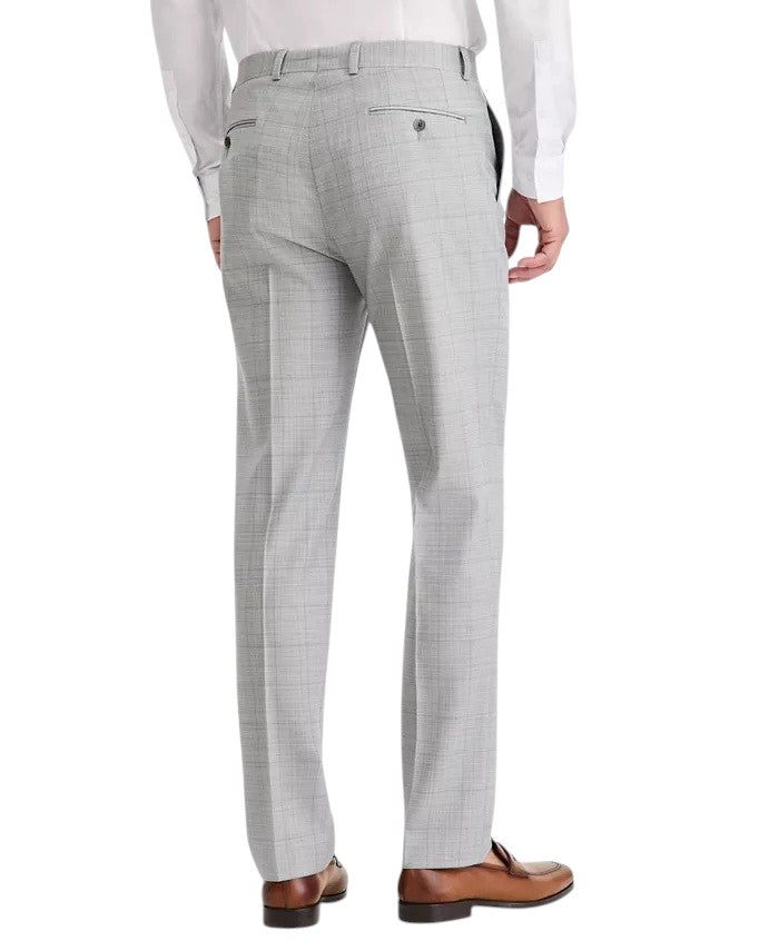 Calvin Klein Mens Slim fit  Wool Dress Pants 30 / 30 Grey Windowpane