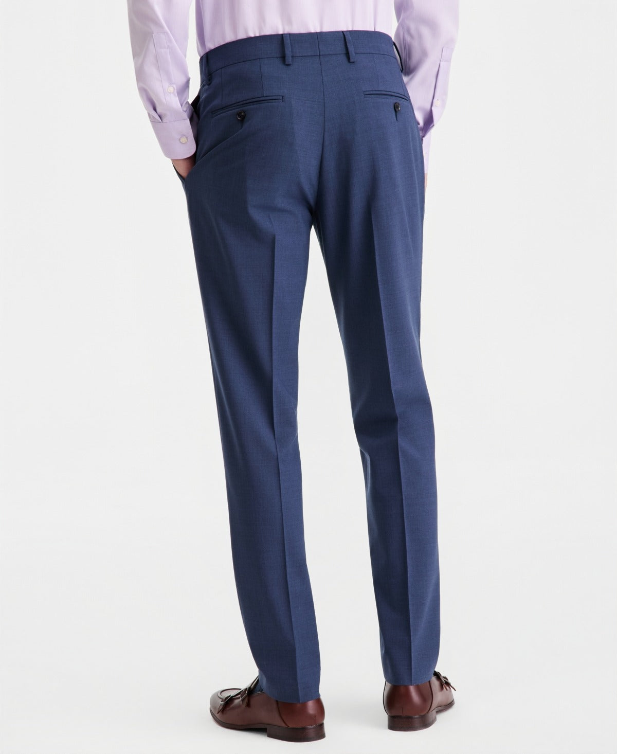 Bar Iii Mens Slim fit Dress Pants 33 / 30 Navy Blue Solid