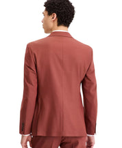 Bar Iii Mens Slim fit Wool Suit Jacket Blazer 42 S Brown Solid