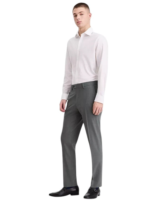 Bar III Mens Slim fit Wool Dress Pants 33 / 32 Green Solid