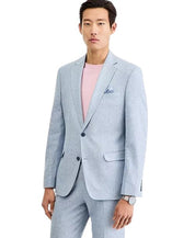 Bar Iii Mens Slim fit Suit Jacket Blazer 40 R Light Blue Solid