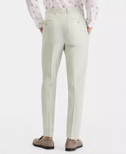 Bar Iii Mens Slim fit Dress Pants 34 / 30 Light Green Solid Linen