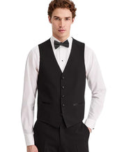 Kenneth Cole Reaction Men's Slim-Fit Techni-Cole Tuxedo Vest Small Black