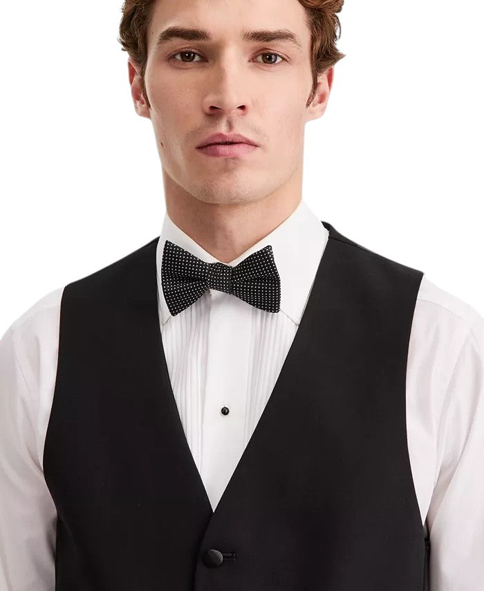 Kenneth Cole Reaction Men's Slim-Fit Techni-Cole Tuxedo Vest Small Black