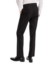 Kenneth Cole Mens Slim fit Tuxedo Pants 34 / 30 Black Solid