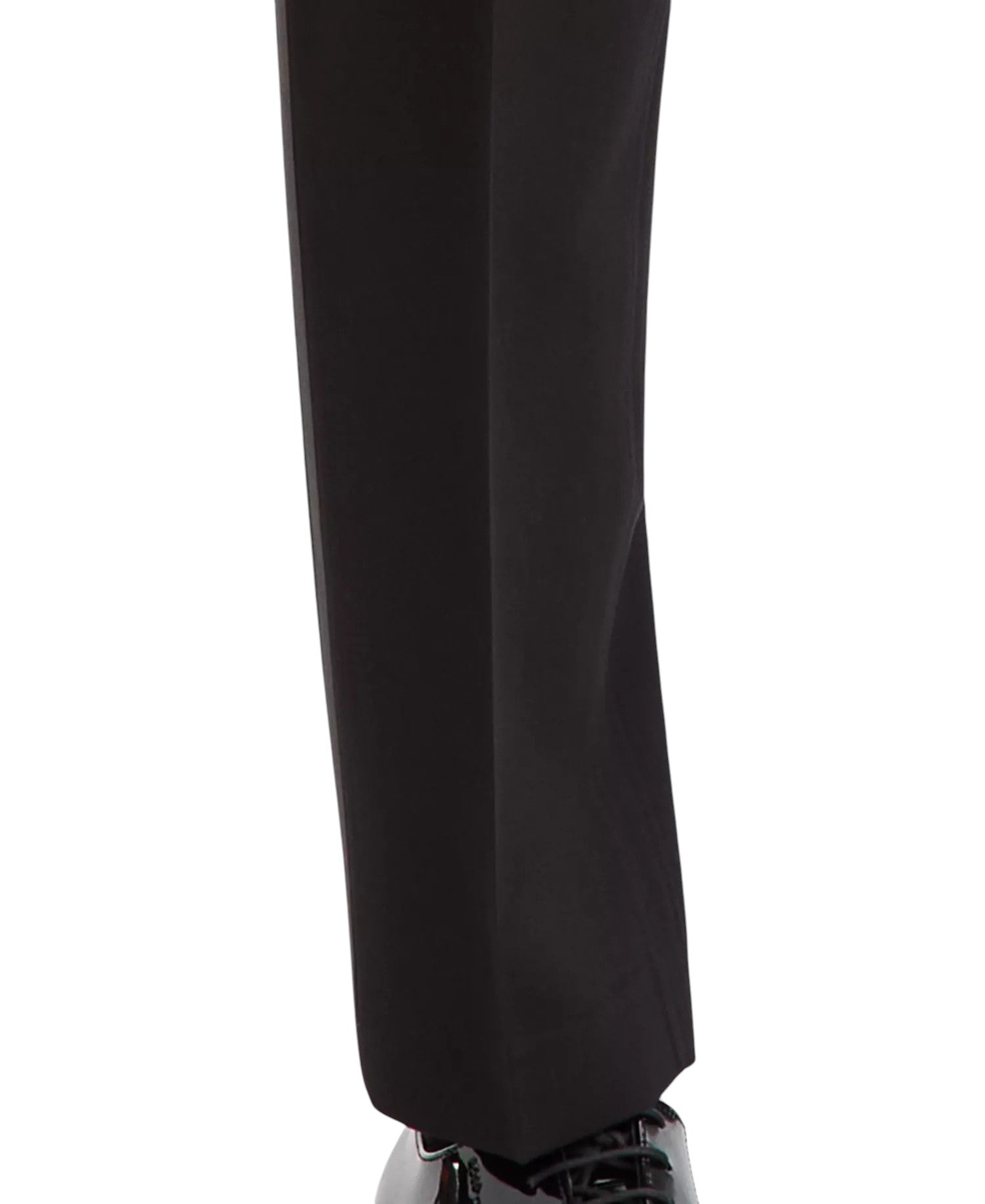 Kenneth Cole Mens Slim fit Tuxedo Pants 34 / 30 Black Solid