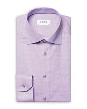 Eton Contemporary Fit Lavender Pin Dot Royal Dobby Dress Shirt 15.5 / 39