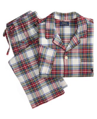 Polo Ralph Lauren Mens Plaid 2 Piece Pajama Set Small