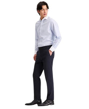 Kenneth Cole Mens Slim fit Dress Pants 36 / 30 Navy Blue Pinstripe