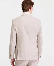 Kenneth Cole Mens Slim fit Suit Jacket Blazer 42 S Beige Check