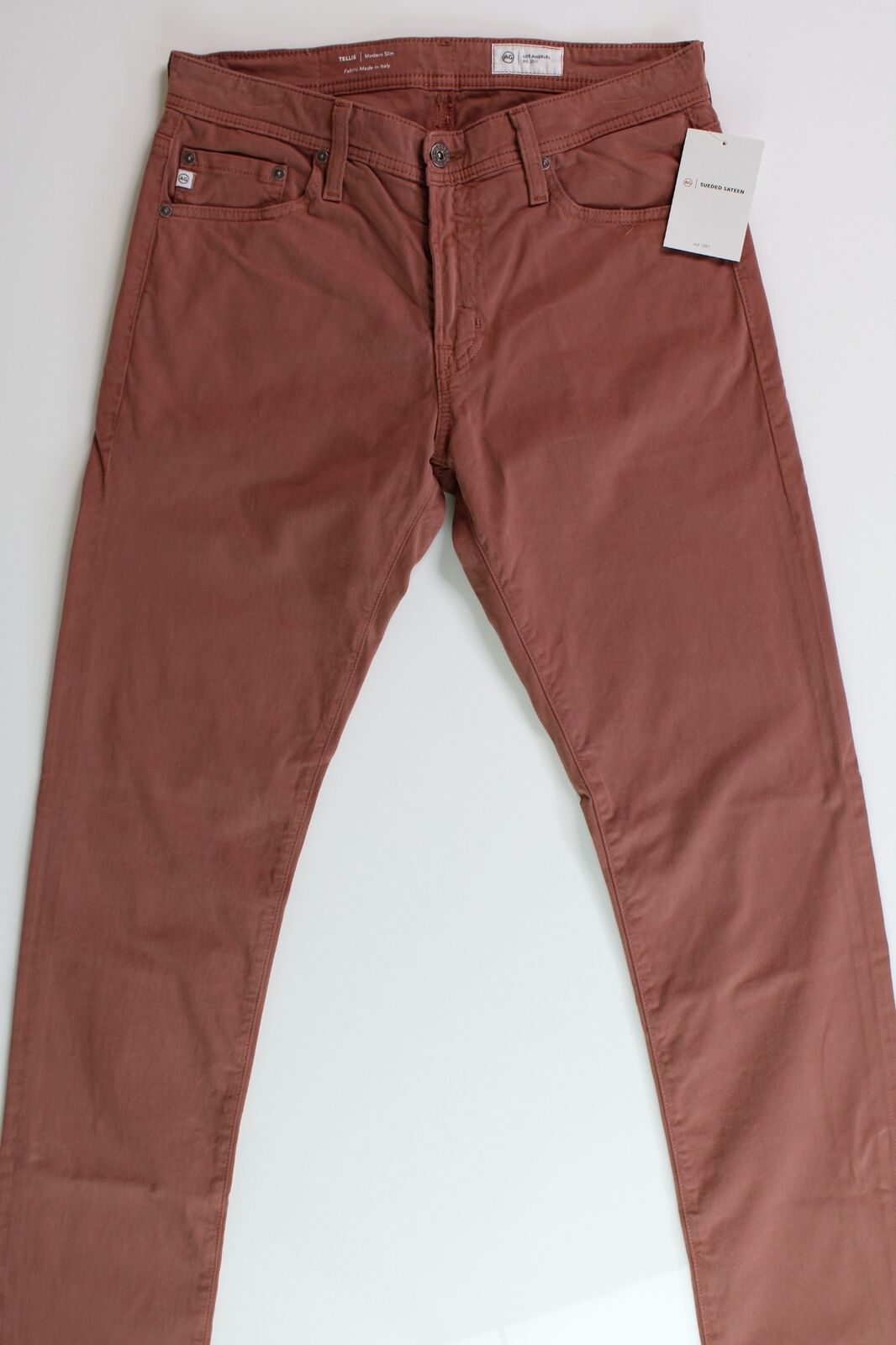 AG Adriano Goldschmied Mens Tellis Slim Twill Pants Size 30 Dusty Blush Pink