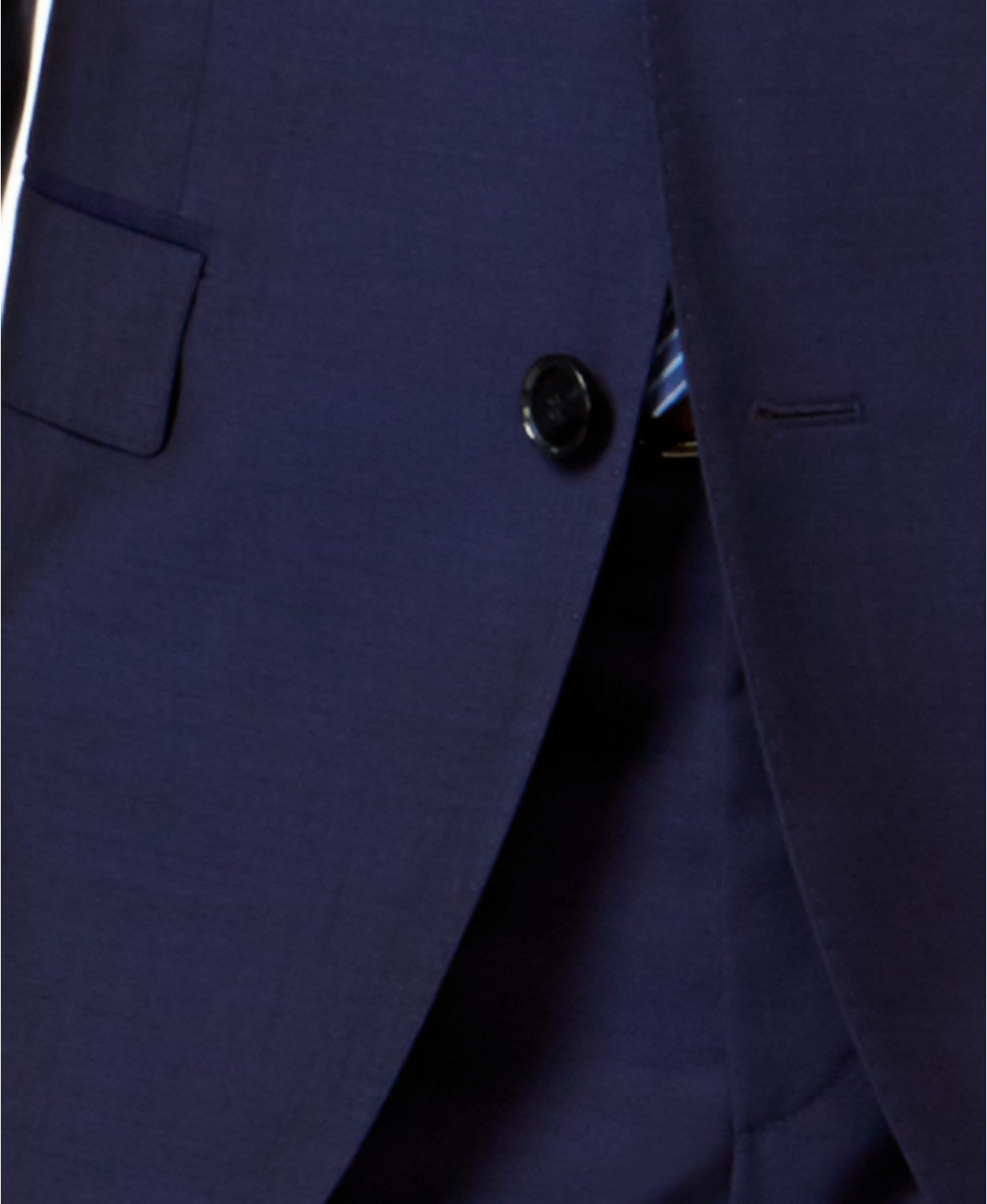 Hugo Boss Mens Slim fit Suit Jacket Blazer 40 L Navy Blue Solid
