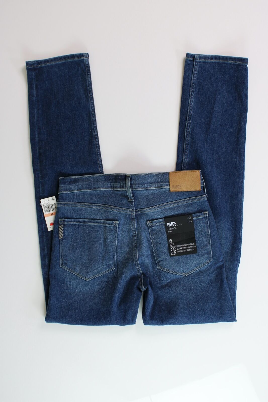 PAIGE Mens Lennox Slim Fit Jeans in Mulholla Blue Size 28