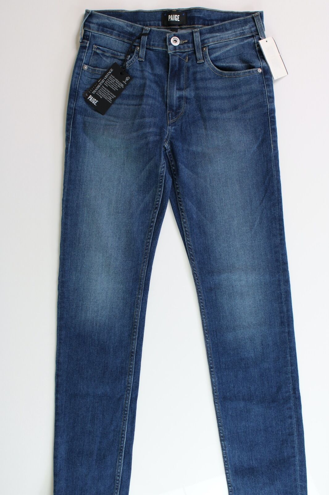 PAIGE Mens Lennox Slim Fit Jeans in Mulholla Blue Size 28