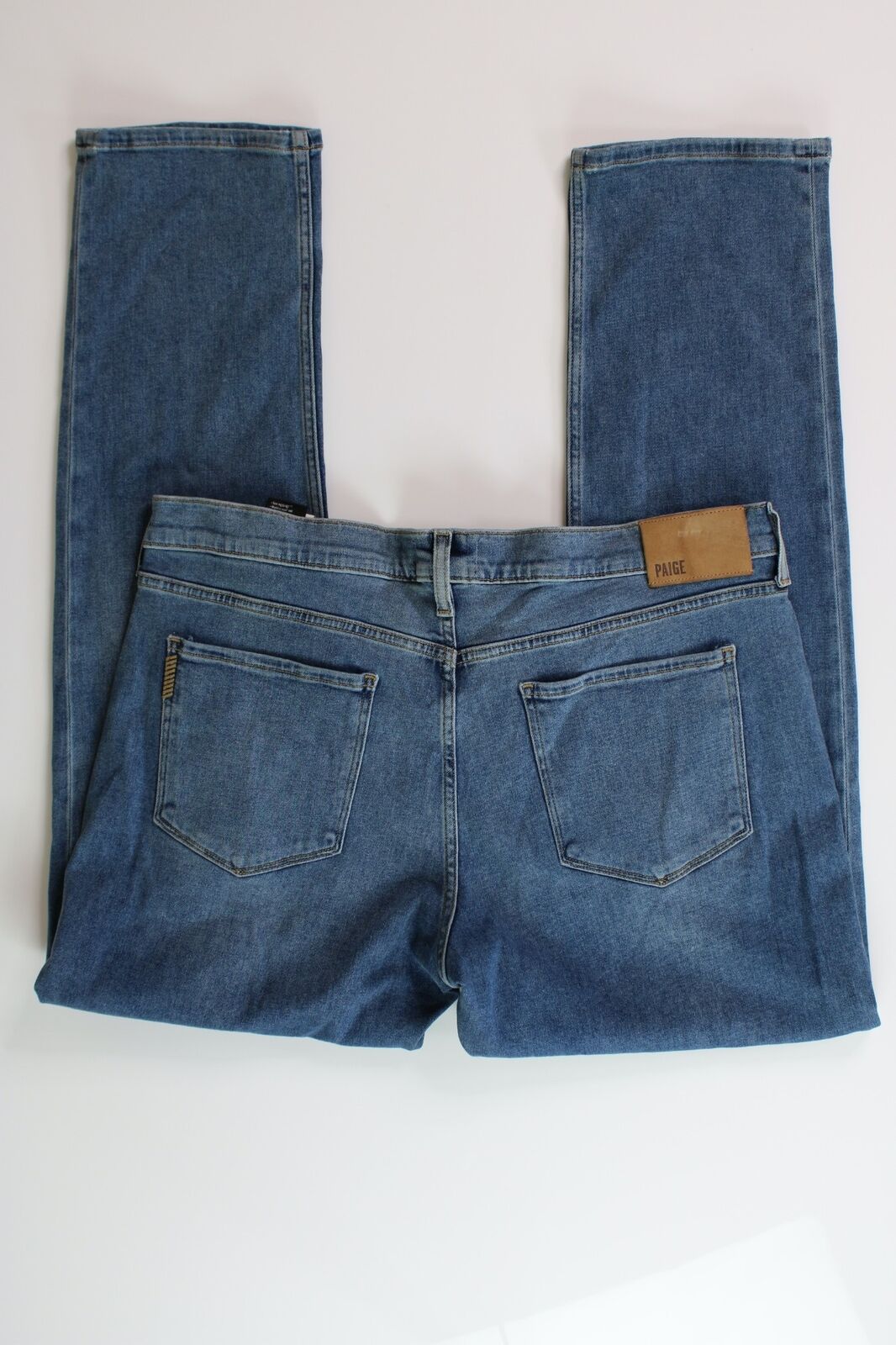 PAIGE Mens Lennox Slim Fit Jeans in Garfield Blue Size 38