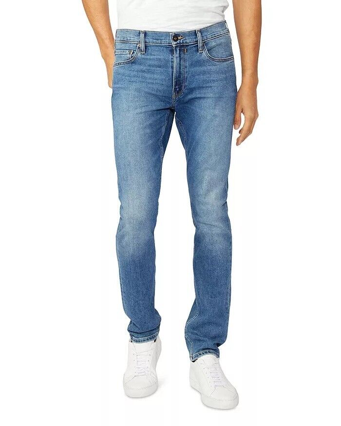 PAIGE Mens Lennox Slim Fit Jeans in Garfield Blue Size 38
