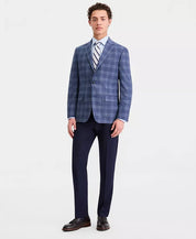 Tommy Hilfiger Mens Modern fit Sport Coat Blazer 42 S Multi Blue Plaid