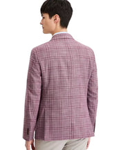 Tommy Hilfiger Mens Modern fit Sport Coat Blazer 38 S Purple Windowpane