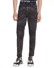 Versace Jeans Couture Bull Bleach Sprayed Straight Fit Jeans Size 30 Black