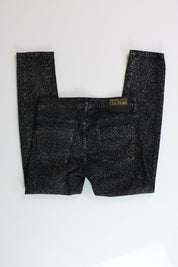 Versace Jeans Couture Bull Bleach Sprayed Straight Fit Jeans Size 30 Black