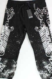 Versace Jeans Couture Felpa Panel Galaxy Sweatpants Size XL Black