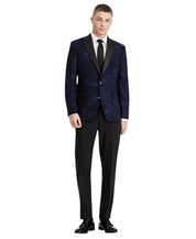 Bar Iii Mens Slim fit Evening Jacket Blazer 38 R Navy Blue Floral