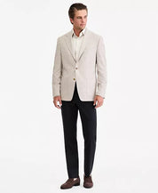 Michael Kors Mens Classic fit Linen Sport Coat Blazer 46 R Oatmeal Tan Solid