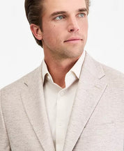 Michael Kors Mens Classic fit Linen Sport Coat Blazer 46 R Oatmeal Tan Solid