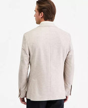 Michael Kors Mens Classic fit Linen Sport Coat Blazer 46 R Oatmeal Tan Solid