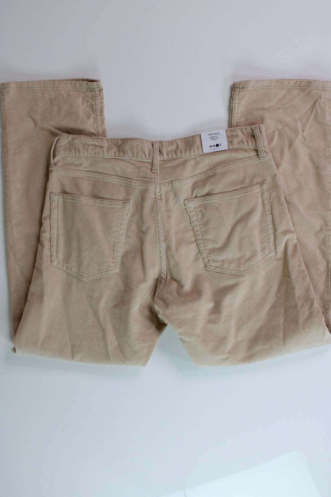 NN07 Sonny 1726 Mens Cotton Blend Corduroy Relaxed Fit Pants 31 x 32 Beige
