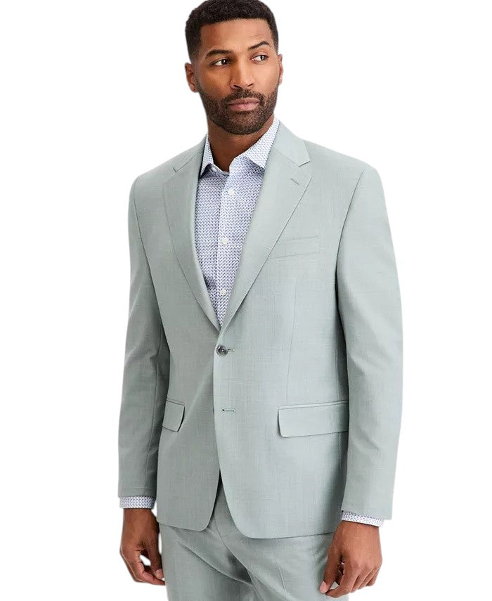 Michael Kors Mens Regular fit Wool Suit Jacket Blazer 40 R Green Solid