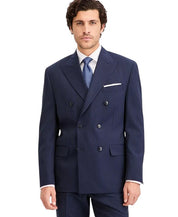 Michael Kors Mens Classic fit Wool Suit Jacket Blazer 44 L Navy Blue Pinstripe