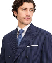Michael Kors Mens Classic fit Wool Suit Jacket Blazer 44 L Navy Blue Pinstripe