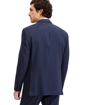 Michael Kors Mens Classic fit Wool Suit Jacket Blazer 44 L Navy Blue Pinstripe