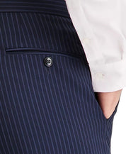 Michael Kors Mens Classic fit Dress Pants 30 / 30 Navy Blue Striped