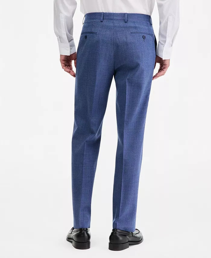 Michael Kors Mens Classic fit Wool Dress Pants 32 / 30 Blue Plaid