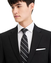 Tommy Hilfiger Mens Modern fit Wool Suit Jacket Blazer 42 L Black Solid