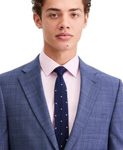 Tommy Hilfiger Mens Modern fit Wool Suit Jacket Blazer 44 R Blue Plaid Stretch