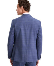 Tommy Hilfiger Mens Modern fit Wool Suit Jacket Blazer 44 R Blue Plaid Stretch