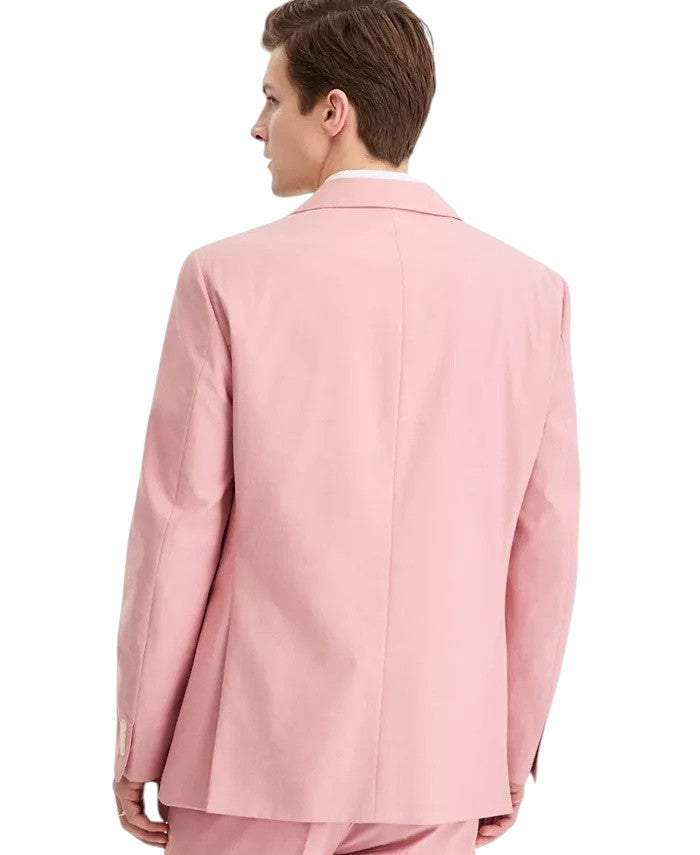 Tommy Hilfiger Mens Modern fit Cotton Sport Coat Blazer 42 R Coral Pink Solid