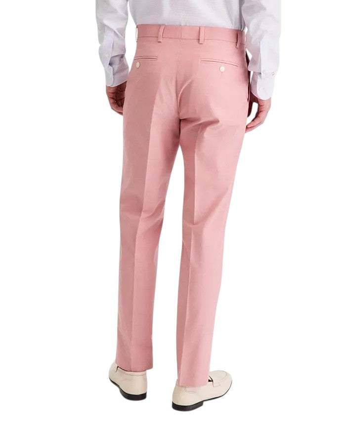 Tommy Hilfiger Mens Modern fit Cotton Dress Pants 36 / 30 Pink Solid