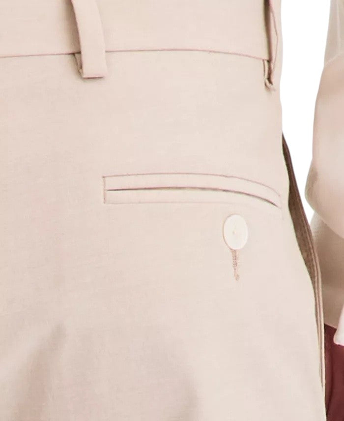 Tommy Hilfiger Mens Modern fit Cotton Dress Pants 38 / 30 Beige Solid