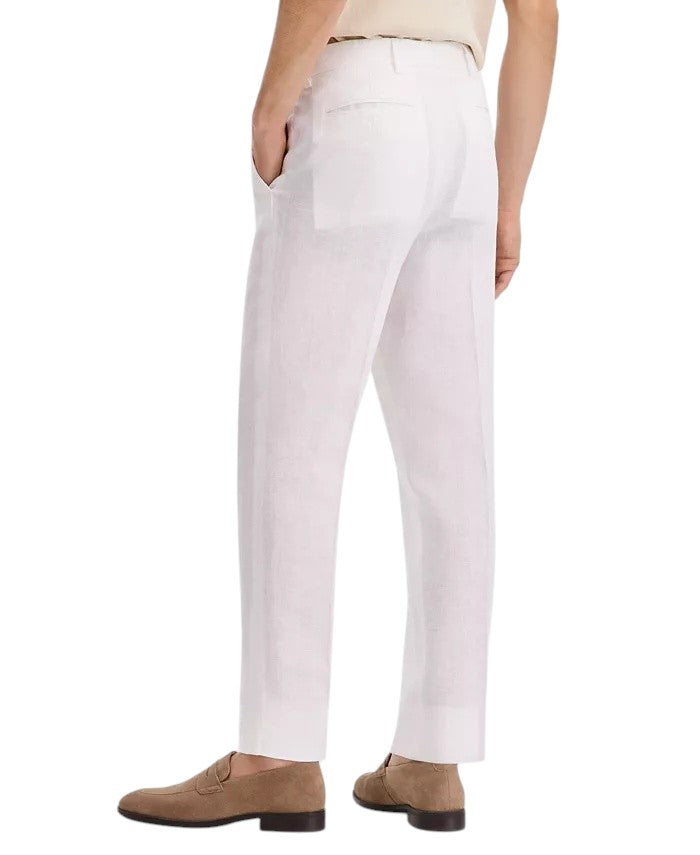 Nautica Mens Modern fit Linen Dress Pants 40 / 32 White Solid