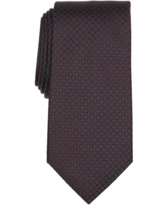 Michael Kors Mens Boulder Mini Classic Neck Tie Burgundy